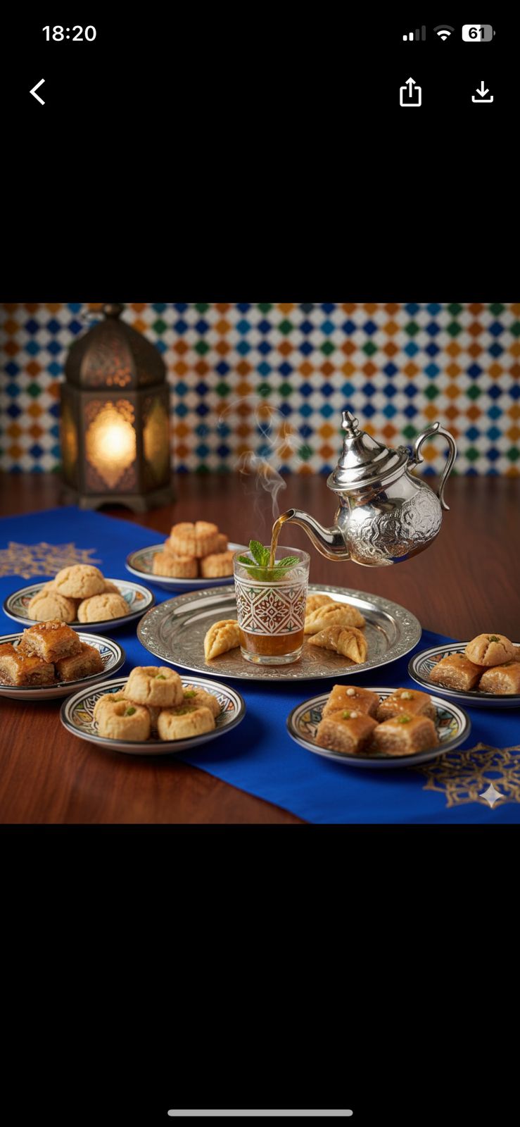 Thé marocain gourmand